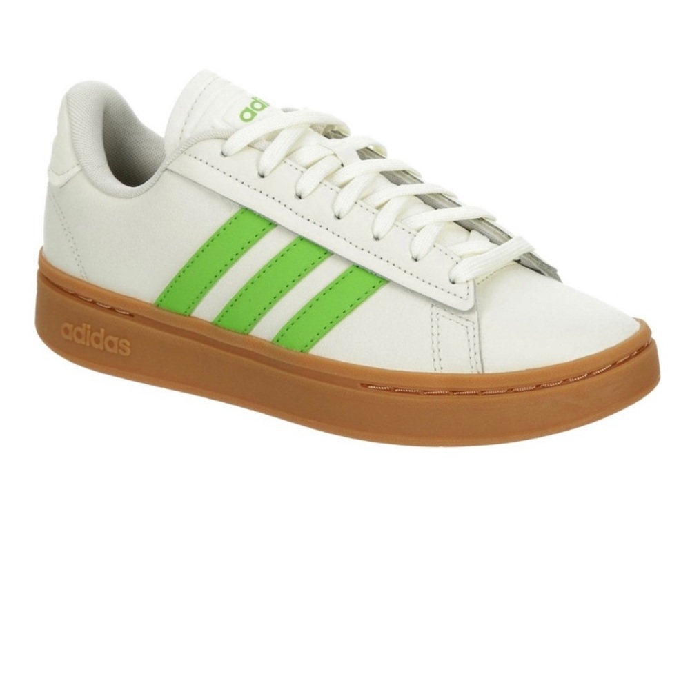 Adidas Grand Court Alpha Cloudfoam Retro Women's Sneaker Neon Green